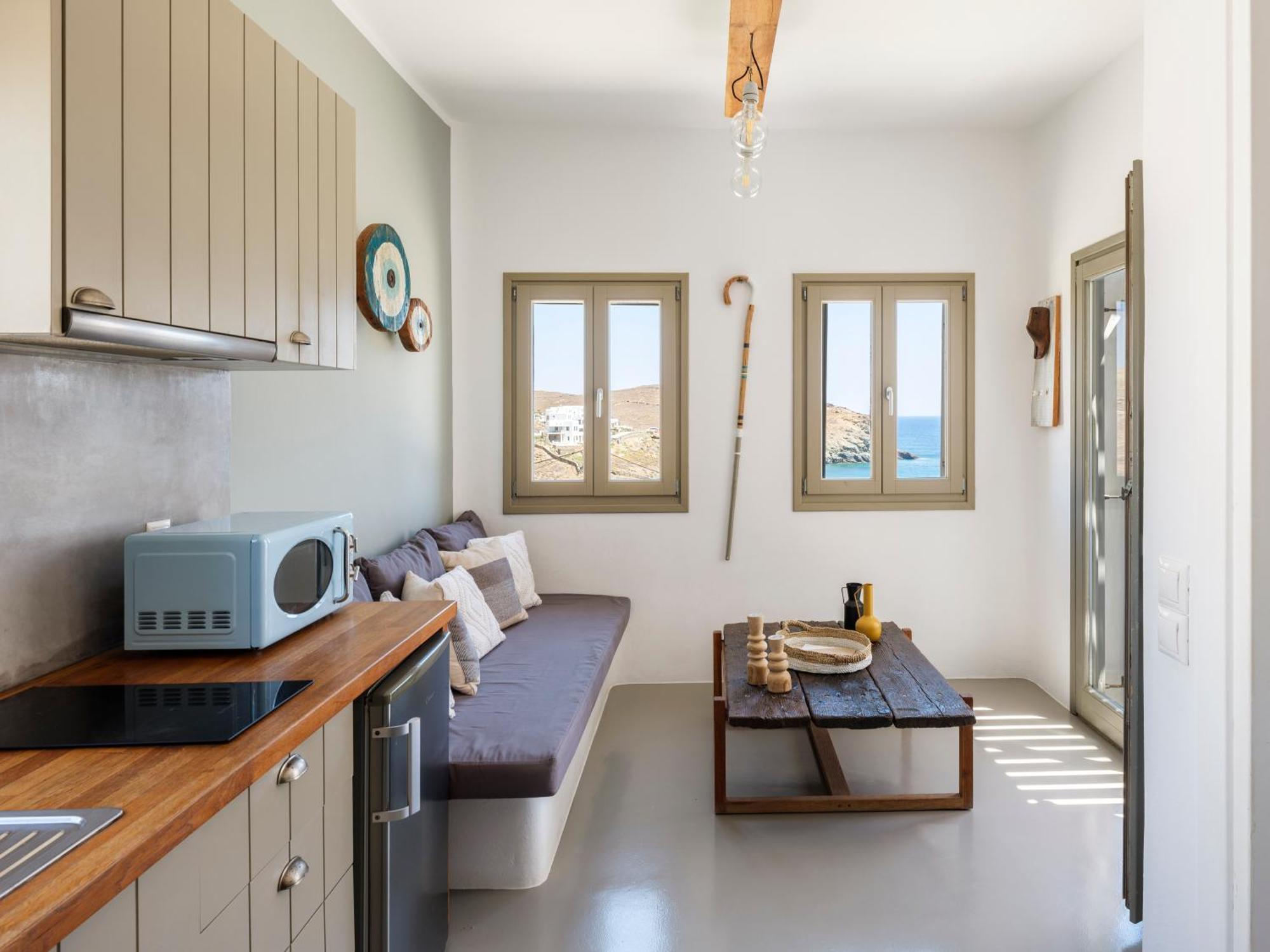 Sea Rock & Sky Private Mykonos Residence Merchia Beach Buitenkant foto