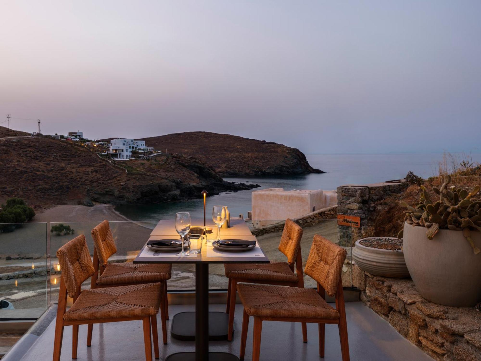 Sea Rock & Sky Private Mykonos Residence Merchia Beach Buitenkant foto