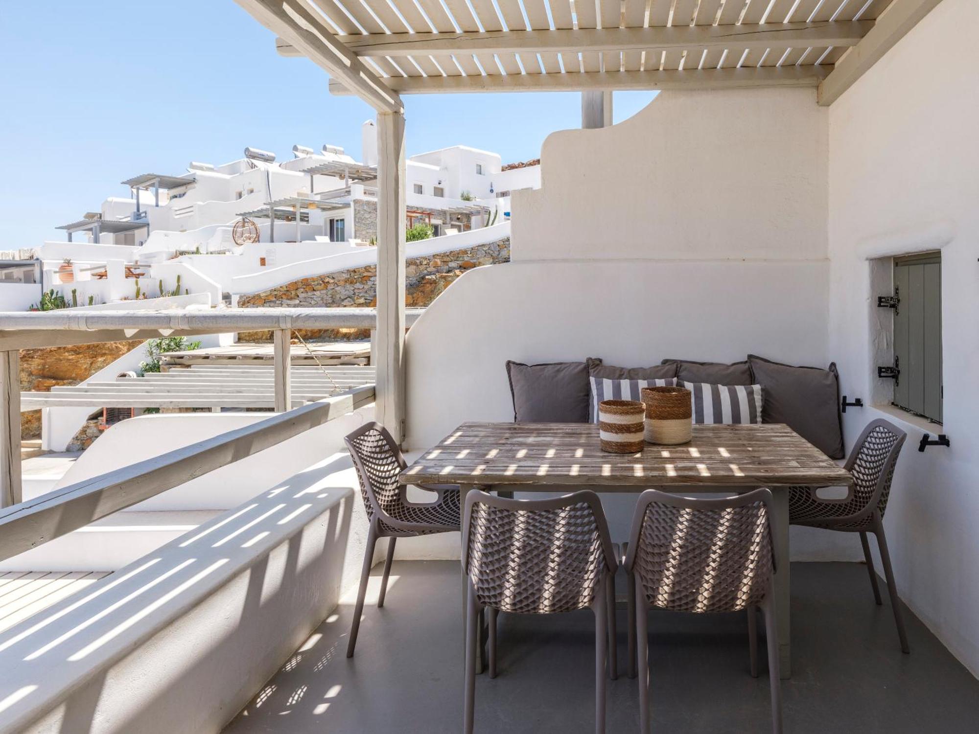 Sea Rock & Sky Private Mykonos Residence Merchia Beach Buitenkant foto