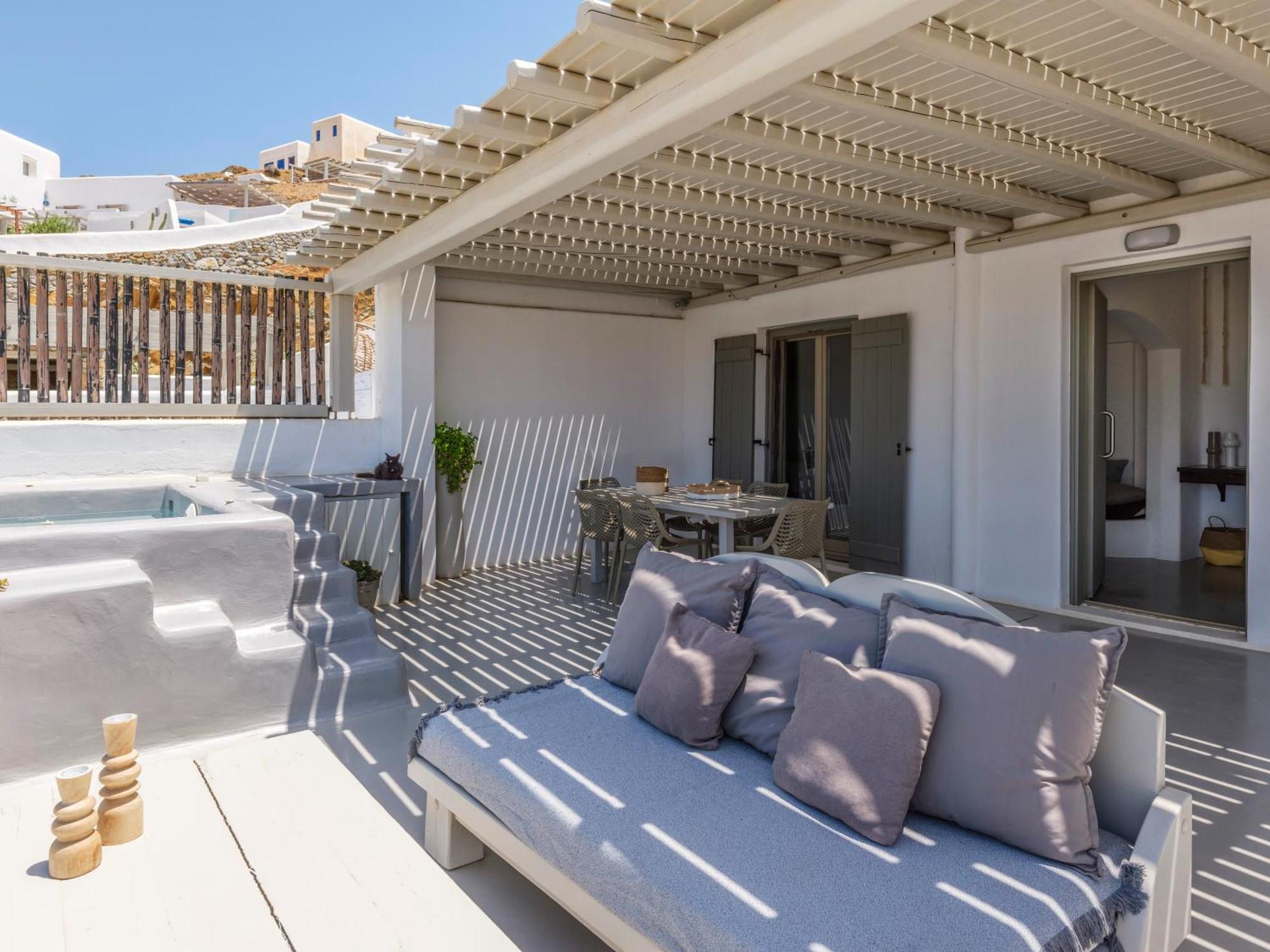 Sea Rock & Sky Private Mykonos Residence Merchia Beach Buitenkant foto