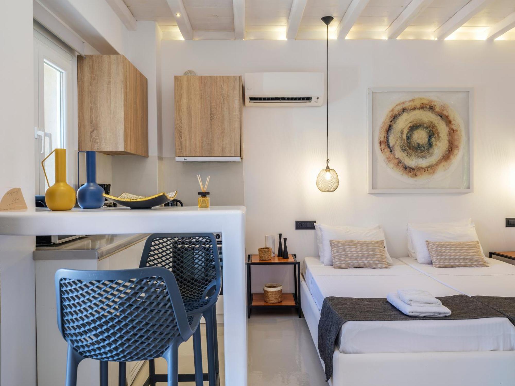 Sea Rock & Sky Private Mykonos Residence Merchia Beach Buitenkant foto