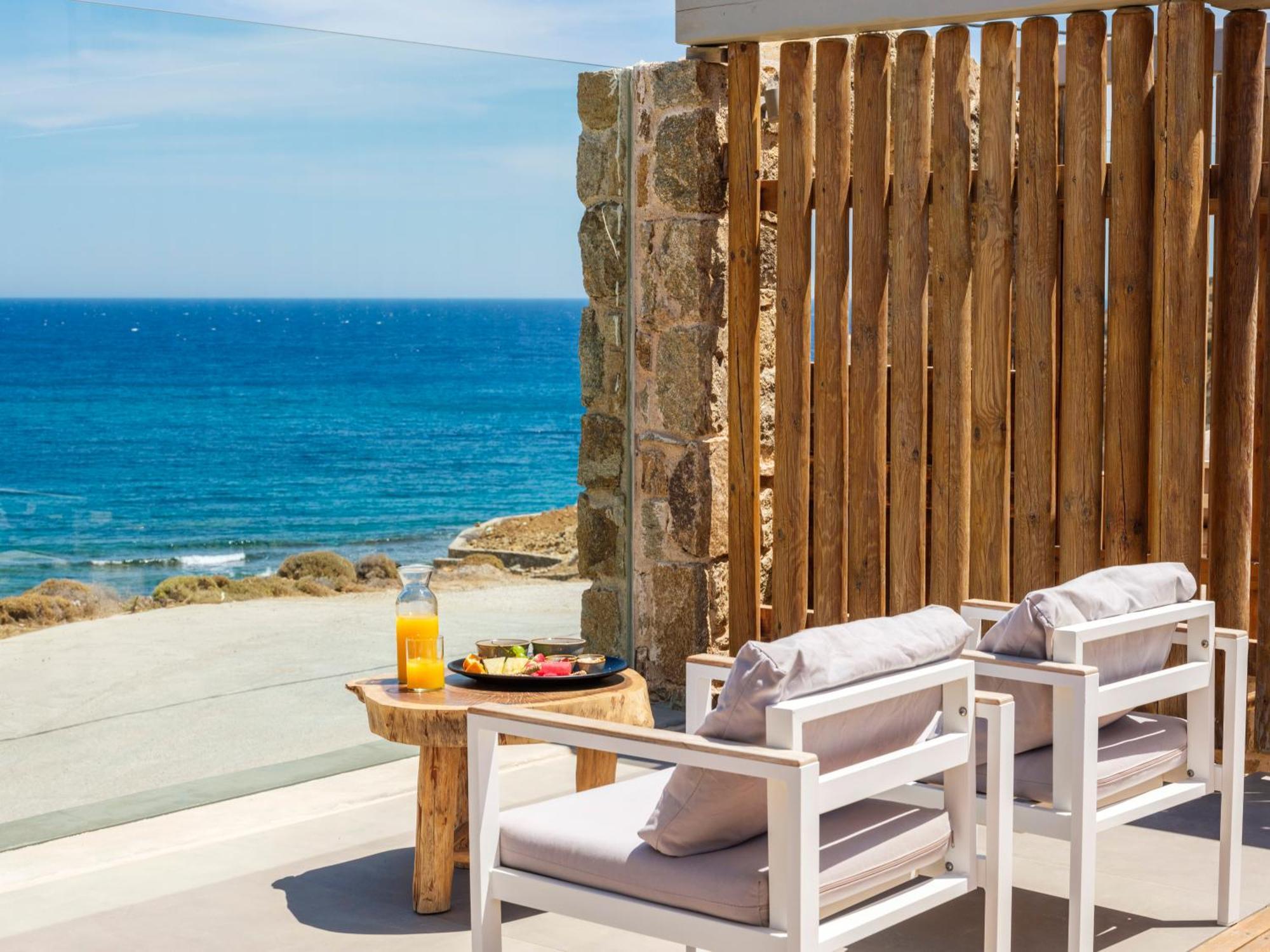 Sea Rock & Sky Private Mykonos Residence Merchia Beach Buitenkant foto
