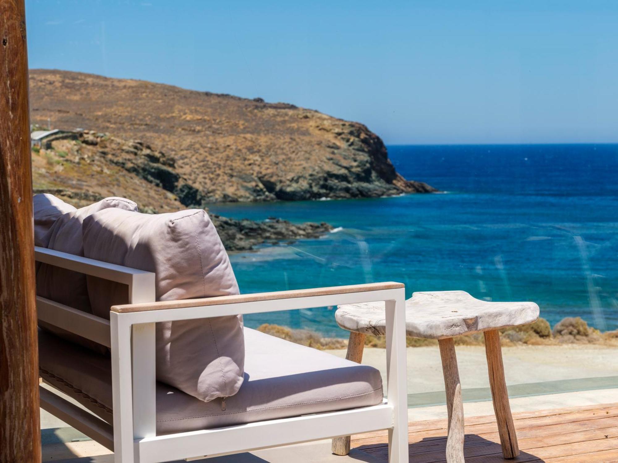 Sea Rock & Sky Private Mykonos Residence Merchia Beach Buitenkant foto